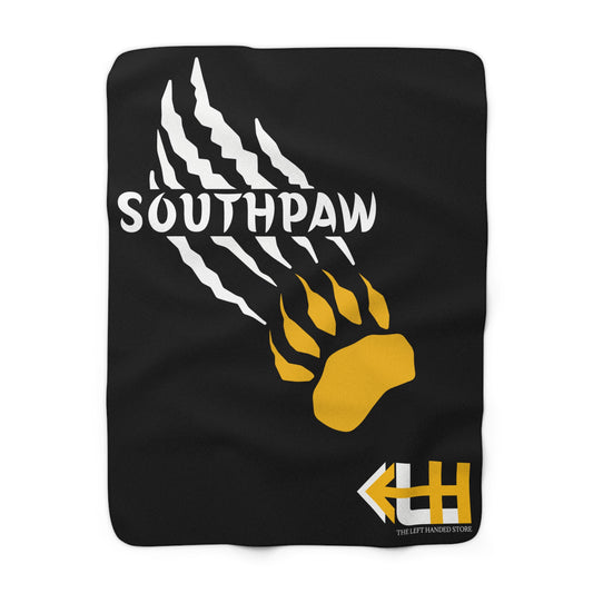 Southpaw Bear Claw Sherpa Fleece Blanket | Paw Print Graphic